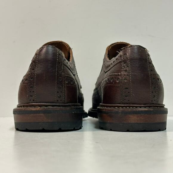 EUC Allen Edmonds x Brooks Brothers Longwing Wingtip Waxed Brown USA 10 D main image 9
